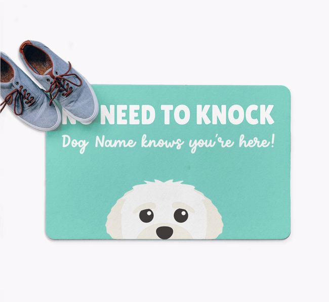 No Need To Knock: Personalized {breedFullName} Doormat